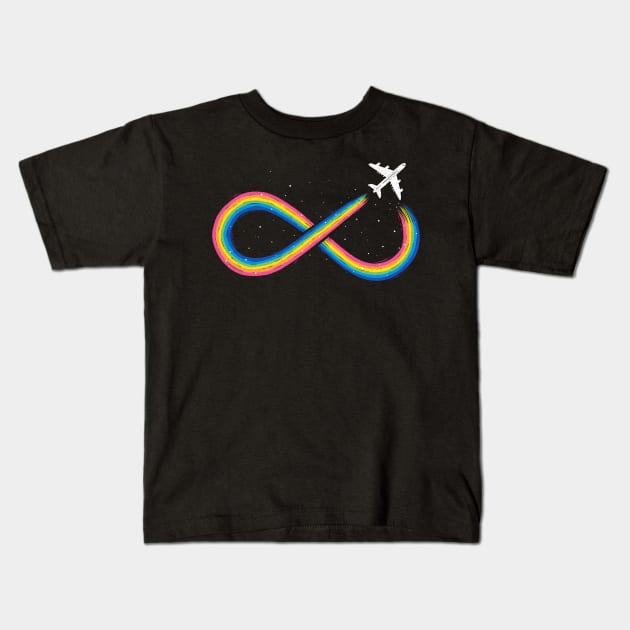 Unlimited Traveling Kids T-Shirt by Tobe_Fonseca